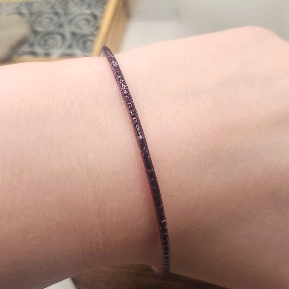 B658‎ purple 1970s disco bracelet slider